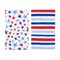 Watercolor Red White and Blue Stars & Stripes 4th of July Kitchen Towel Set of 2